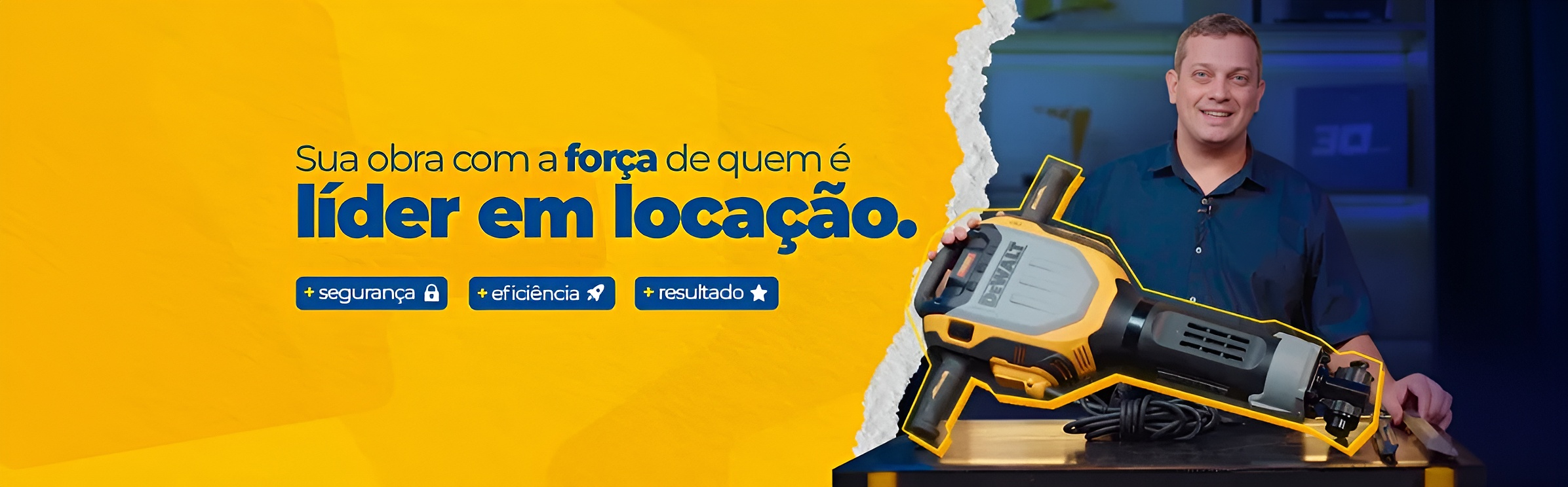 Sua obra com a força de quem é líder em locação